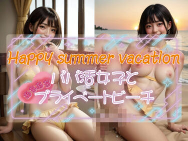 Happy summer vacation パパ活女子とあちあちプライベートビーチーどこで読める！？