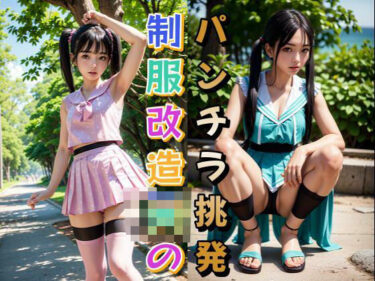 制服改造しまくりJKがパンチラ挑発してきたーどこで見れる！？