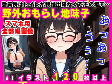 委員長はトイレが我慢出来なくてその場で…【野外おもらし地味子】【127枚】ーどこで読める！？