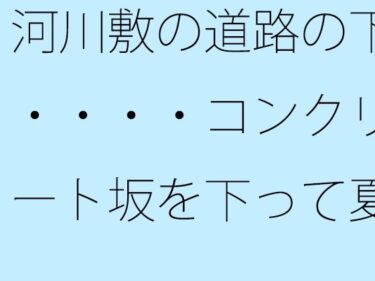 河川敷の道路の下・・・・コンクリート坂を下って夏の小さな花火大会をウォーキングしながらd_516409ーどこで読める！？