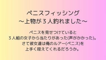 ペニスフィッシング 〜上物が3人釣れました〜d_543581ーどこで読める！？