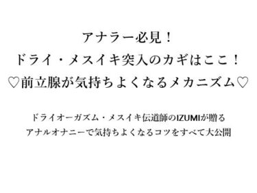 アナラー必見！ ドライ・メスイキ突入のカギはここ！ （はーと）前立腺が気持ちよくなるメカニズム（はーと）d_666091ーどこで購入できる！？