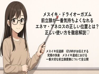 メスイキ・ドライオーガズム 前立腺が一番気持ちよくなれる エネマ・アネロスの正しい位置とは？ 正しい使い方を徹底解説（はーと）  メスイキ伝道師  IZUMIがお伝えする 究極の快楽  メスイキ達成における 一番大切な前立腺愛撫について全公開d_666223ーどこで読める！？