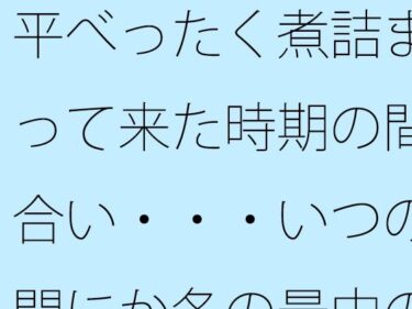 平べったく煮詰まって来た時期の間合い・・・いつの間にか冬の最中の夕方d_705388ーどこで見れる！？
